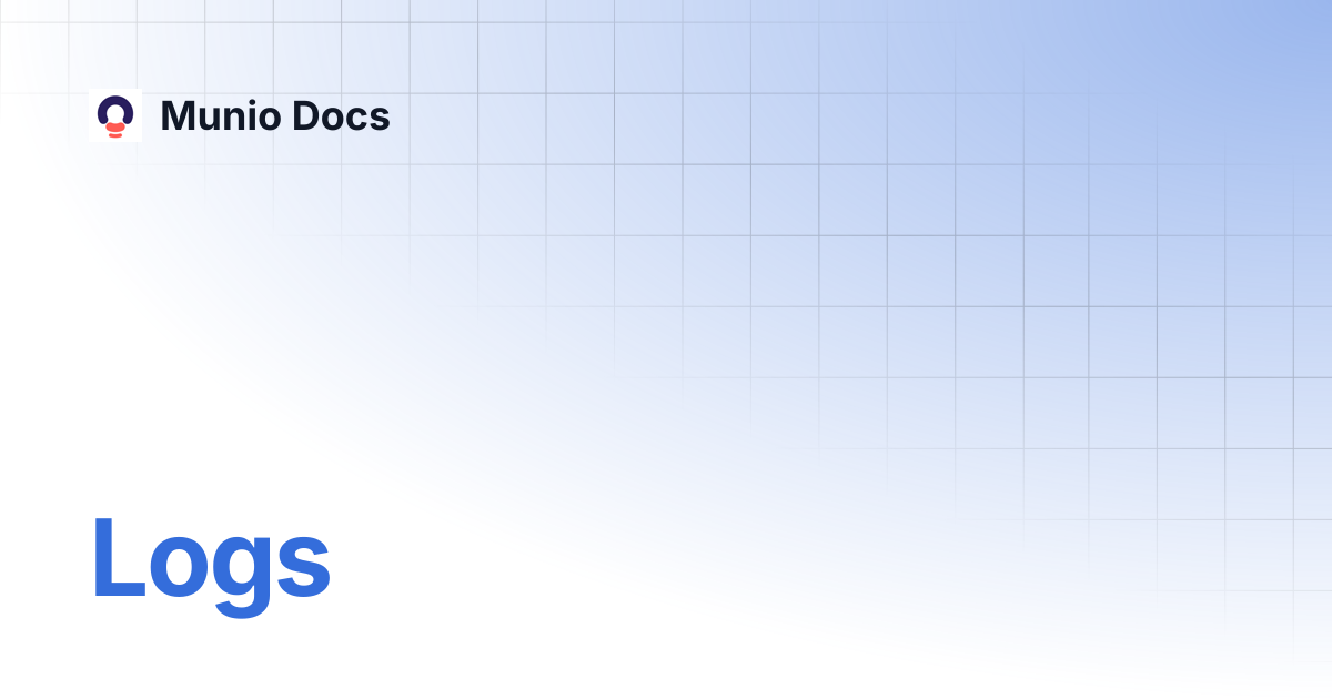 Logs | Munio Docs
