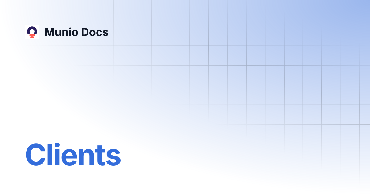 Clients | Munio Docs