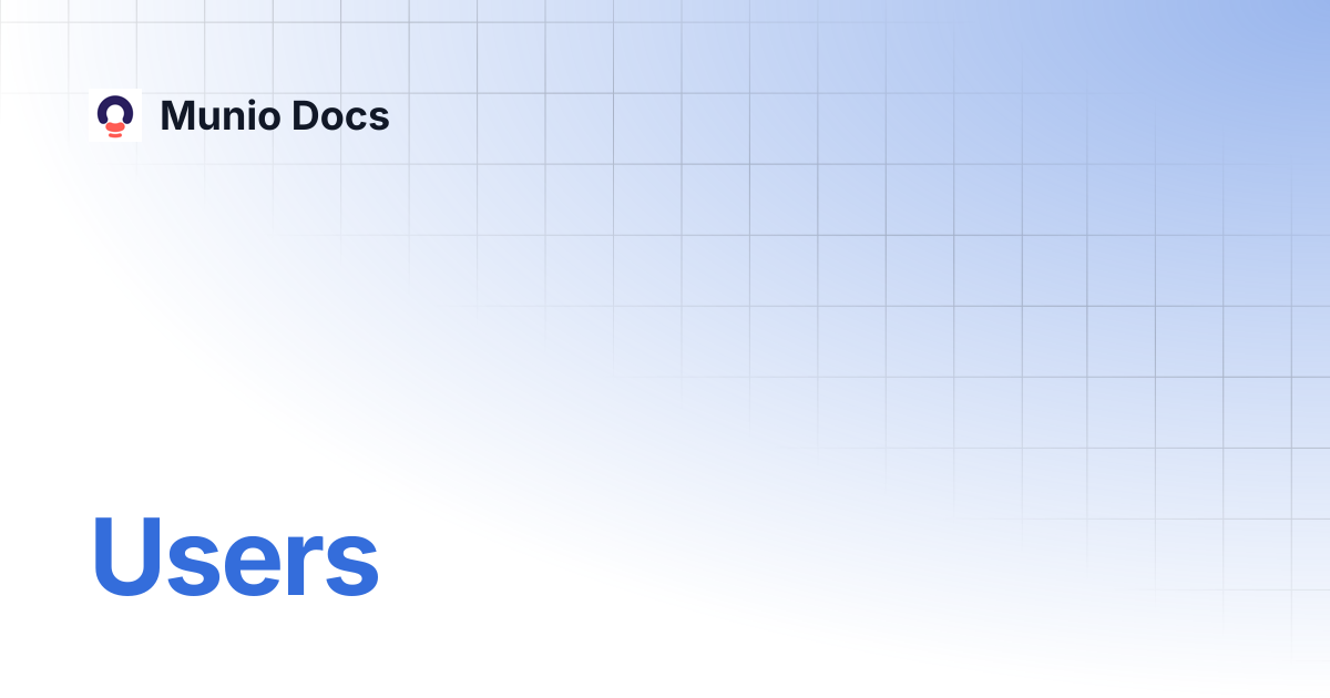 Users | Munio Docs